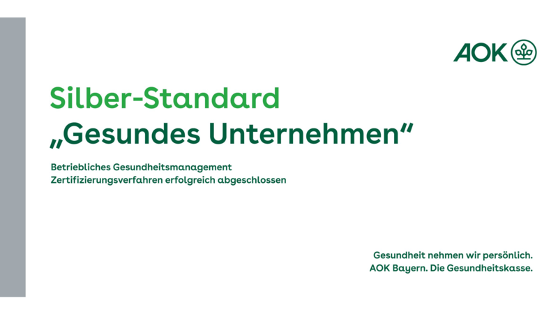 Silber-Siegel "Gesundes Unternehmen"